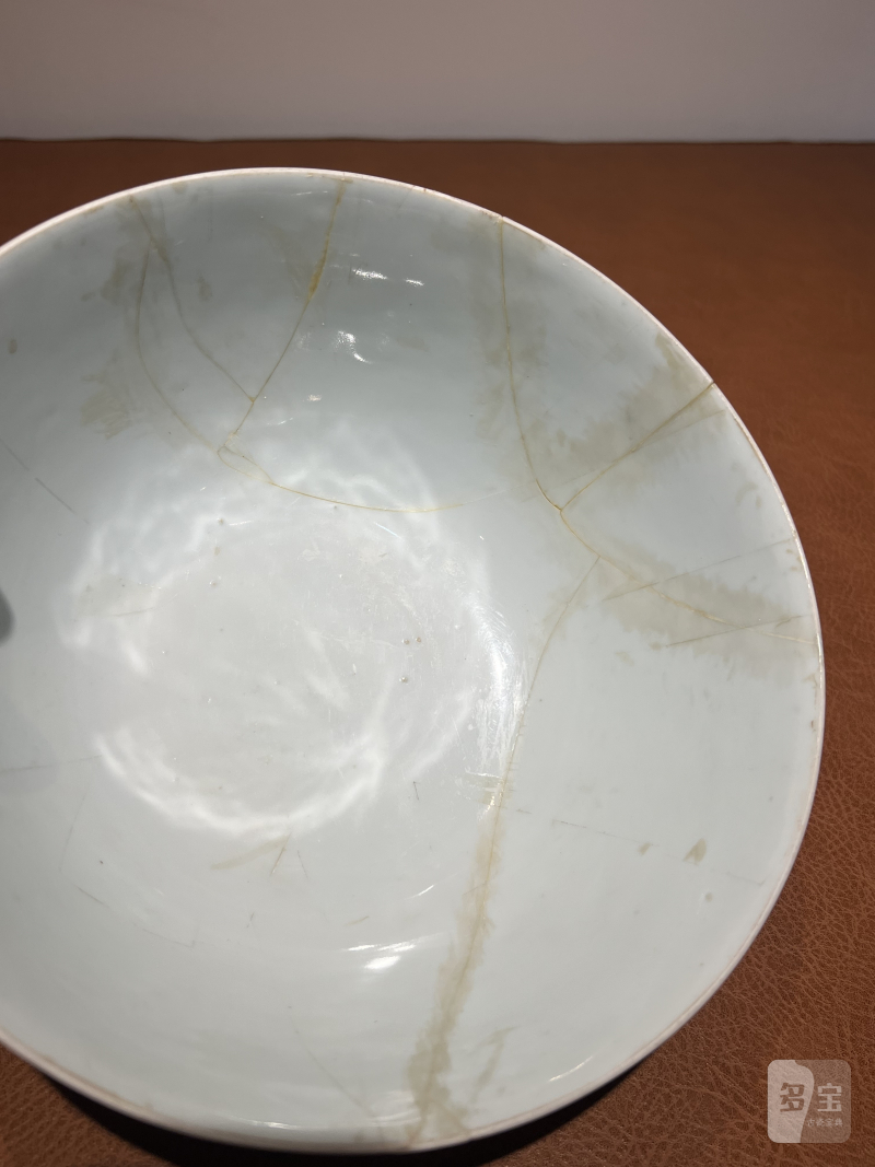 清康熙 青花松鼠葡萄纹大碗 - 图11